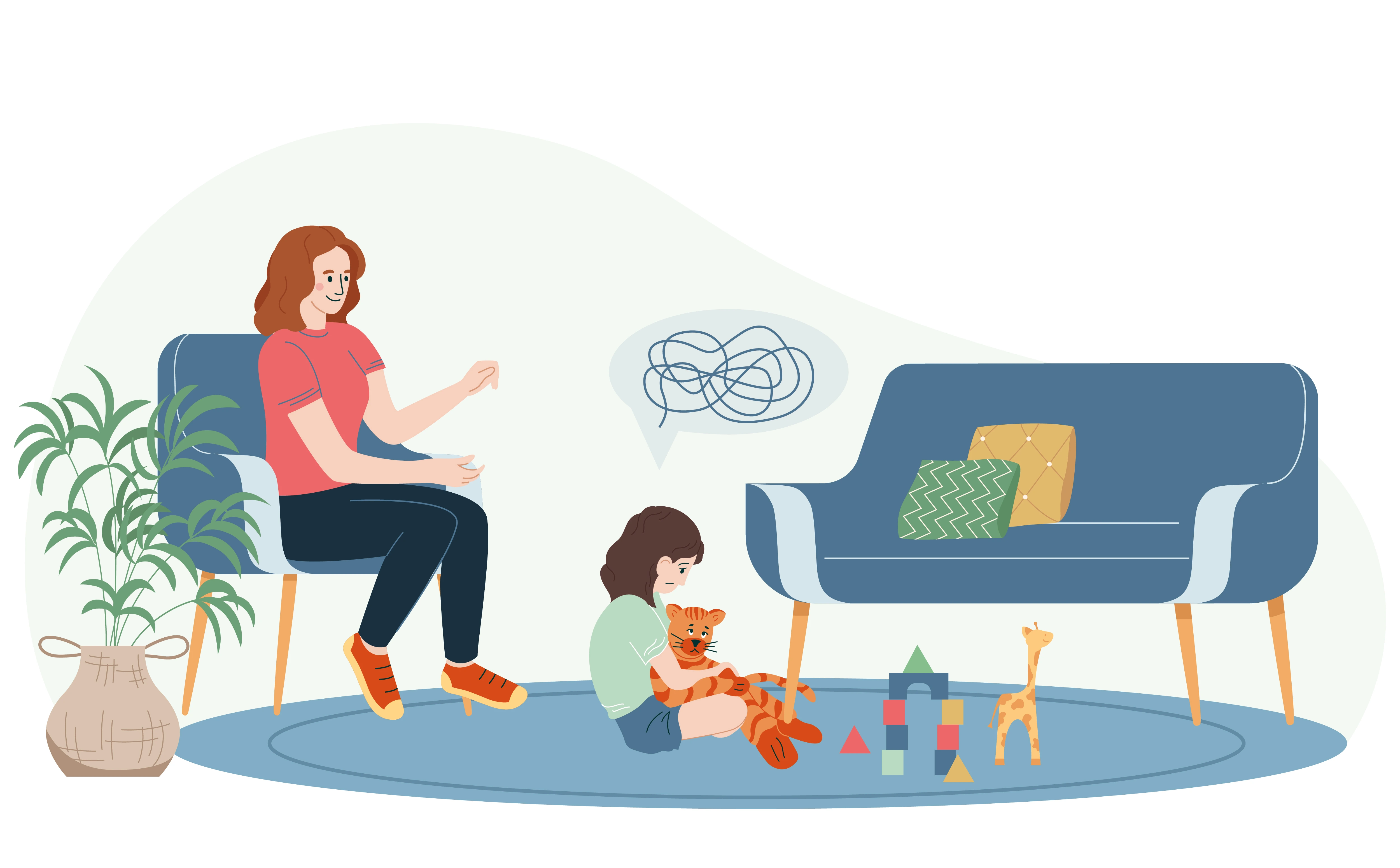 Child engaged in a learning activity